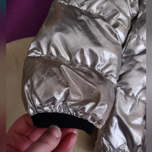 Primary 10 Silver Puffer Jacket - Picture 5 of 9